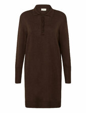 Kalizza Polo Knit Dress Kaffe Brown