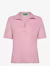 H/s Polo Shirt United Colors Of Benetton Pink