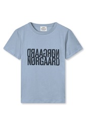 Mads Nørgaard - T-shirt - Single Cotton Trenda P Tee - Faded Denim