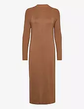 Women Dresses Flat Knitted Kneelength Esprit Casual Brown