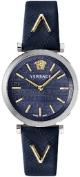 Versace Dameur Vels00119 V Twist Blå/læder Ø37 Mm