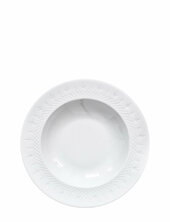 Crispy Porcelain Deep Plate - 1 Pcs Frederik Bagger White