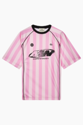Shiny Sport Manna Tee - Begonia Pink/blushing Bride - Mads Nørgaard - Stribet L