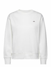 Shield C-neck Sweat Gant White