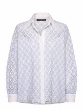 Galina Cotton Embroidered Shir French Connection Patterned