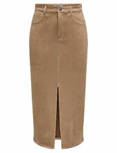 Onlstina Life Mw Faux Suede Skirt Cc Pnt Only Beige