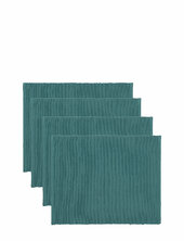 Uni Place Mat Rib 4-pack Linum Green