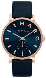 Marc By Marc Jacobs Dameur Mbm1329 Blå/læder Ø36 Mm