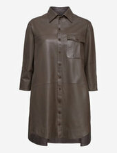 Chili Thin Leather Dress Mdk / Munderingskompagniet Brown