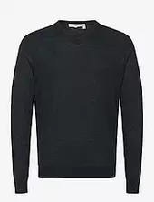 Fine Merino V-neck Knit Tom Tailor Black