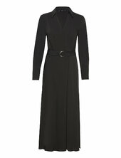 Buckle Flowy Dress Mango Black