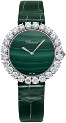 Chopard Dameur 13a419-1601 Diamond Hour Grøn/læder Ø35.75 Mm