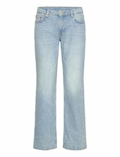Arrow Low Rise Regular Straight Leg Jeans Weekday Blue