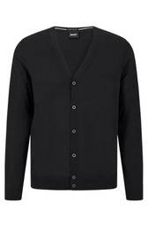 Cardigan I Ny Uld Med V-hals