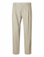 Slhrelaxed-malik Sun Pinstriped Trs Selected Beige