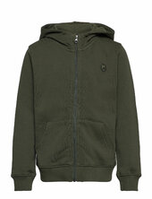 Badge Zip Hood Sweat - Gots/vegan Knowledge Cotton Apparel Khaki