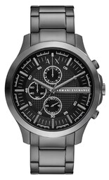 Armani Exchange Herreur Ax2454 Hampton Sort/stål Ø46 Mm