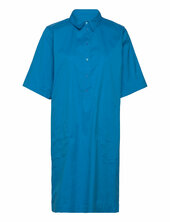 Carlee 3/4 Shirt Dress Mos Mosh Blue