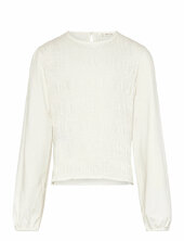 Long-sleeved T-shirt With Ruffles Mango Cream
