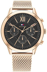 Tommy Hilfiger Herreur 1710525 Morrison Sort/rosaguldtonet Stål Ø44