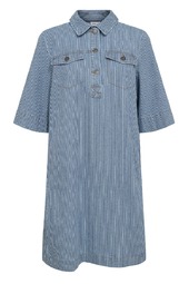 Nümph - Kjole - Nu Erina Dress - Medium Blue Denim