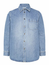 Zaman Denim Shirt Wood Wood Blue