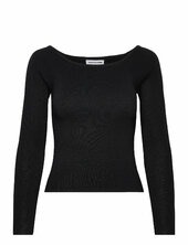 Nmjaz Ls Offshoulder Knit Top Fwd Lab 2 Noisy May Black
