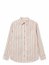 Wwnico Shirt Stripe Wood Wood Beige
