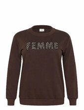 Kcelise Sweatshirt Kaffe Curve Brown