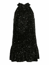 Vibelieve S/l Sequins Dress/pty/ka Vila Black
