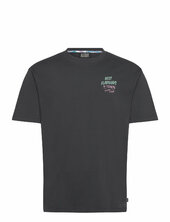 Relaxed-fit Front And Back Artwork T-shirt Scotch & Soda Black