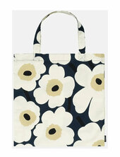 Pieni Unikko Tote Bag 44x43 Cm Marimekko Home Navy