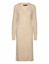 Slrakel V-neck Dress Soaked In Luxury Beige