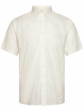 Linen/cotton Shirt S/s Lindbergh White