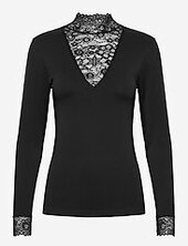 Vanessa V-neck Bluse Minus Black