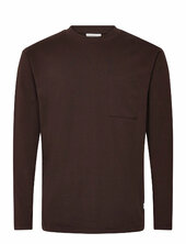 Over D Pocket Tee L/s Lindbergh Burgundy