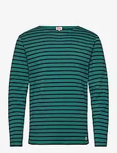 Breton Striped Shirt Héritage Armor Lux Green
