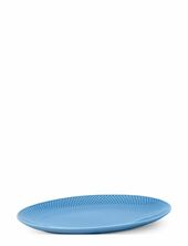 Rhombe Color Oval Serving Dish 28.5x21.5 Blue Lyngby Porcelæn Blue