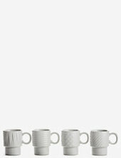 Coffee & More, Espresso 4-pack Sagaform White