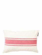 Embroidery Center Striped Linen/cott 60x40 Pillow Lexington Home Cream