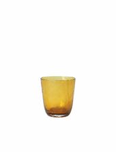 Drinking Glass Hammered Broste Copenhagen Yellow