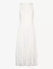 Long Balloon Dress Mango White
