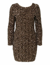 Onlconfidence L/s Deep Sequins Dressjrs. Only Brown