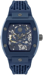 Philipp Plein Herreur Pwvba0323 The Skeleton Blå/gummi
