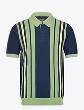 Structured Knitted Regular Fit Polo Scotch & Soda Blue