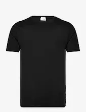 Organic Slub Yarn O-neck Tee S/s Lindbergh Black