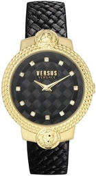 Versus By Versace Dameur Vsplk1220 Mouffetard Sort/læder Ø38 Mm