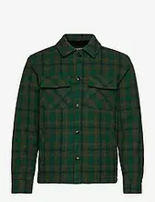 Teddy Lined Checked Overshirt Scotch & Soda Green