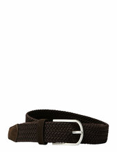 Slhtom Braided Textile Belt Selected Brown