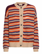 Italian Wool Knit Cardigan Stella Nova Orange